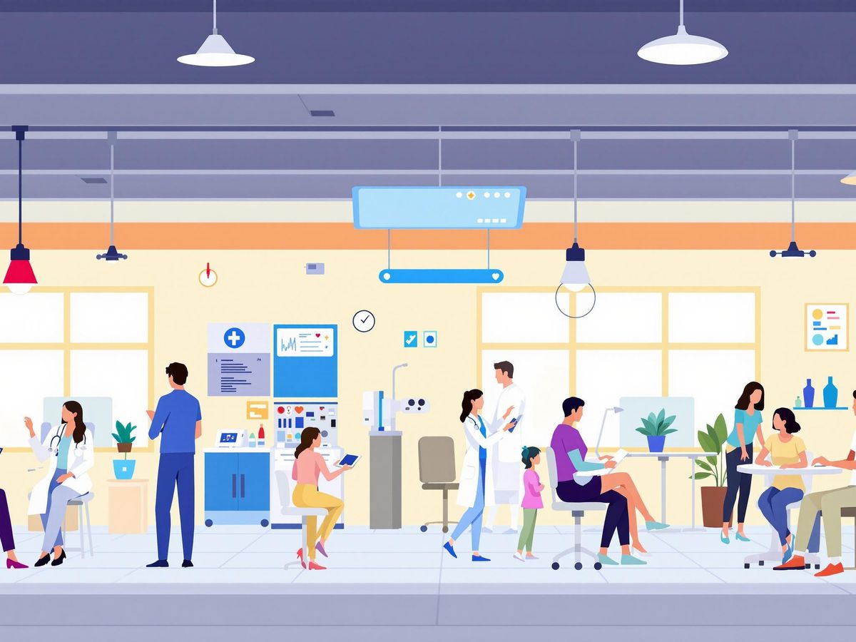 Clădire modernă de sănătate privată în România.