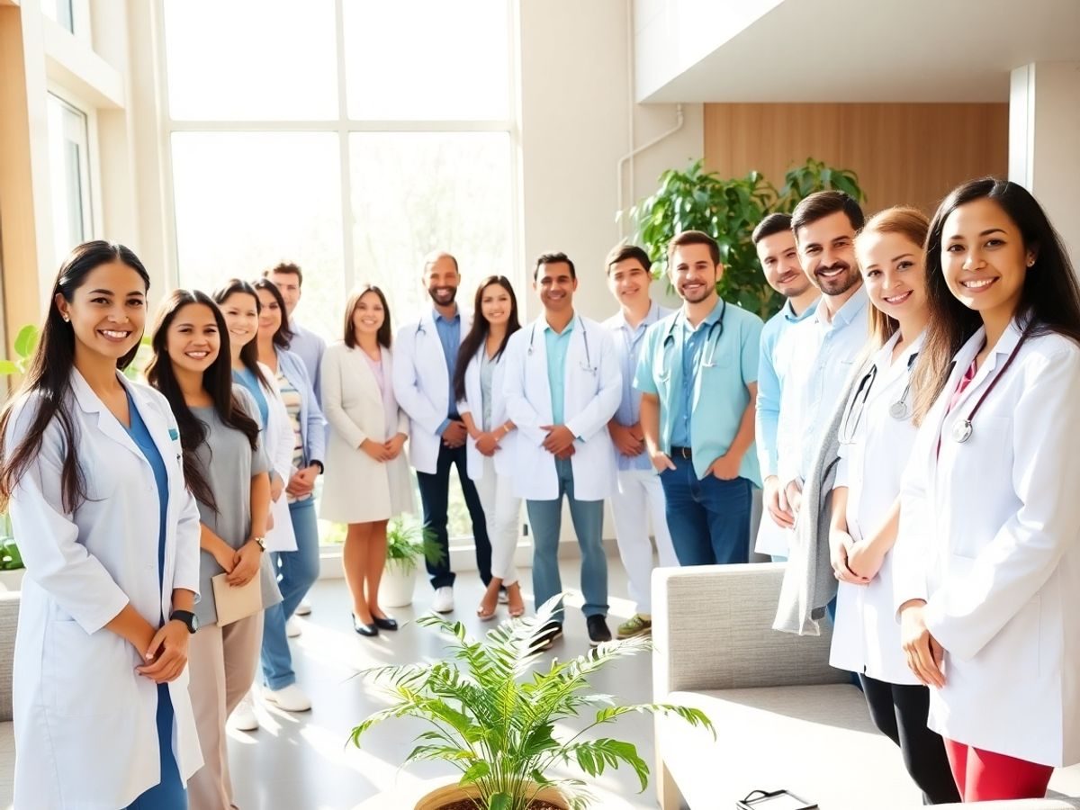 Pacienți fericiți la clinică